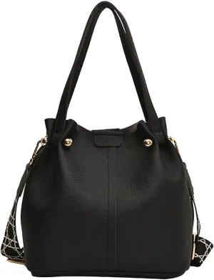 Women's Bucket Bag with Removable Shoulder Strap for Versatile Use