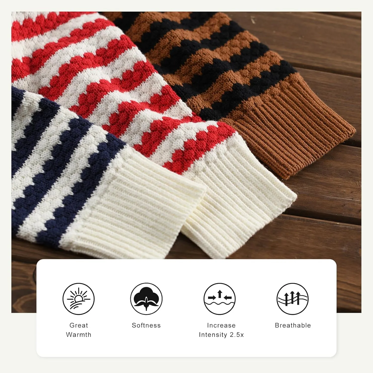 Women's Crop Sweaters Long Sleeve V Neck Striped Sweater Ribbed Knit Short Cardigan Button Up Tops