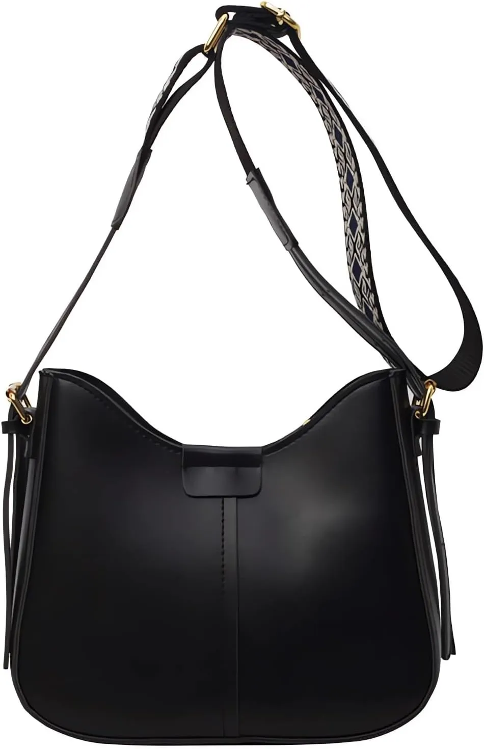 Women's Crossbody Bags and Handbags,Female Purses Daily Versatile Bucket Bags Satchel Bags Shoulder Bags Black