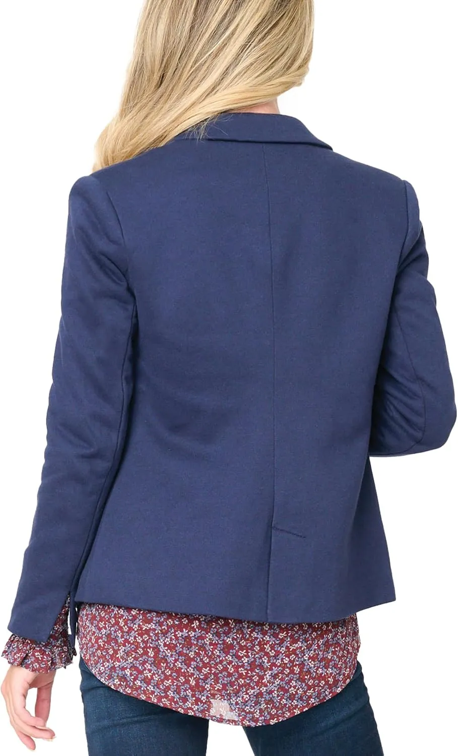 Women's Double Breasted Blazer, Casual Work Wear, Fitted Blazer Jacket Open Front Long Sleeve Suit Jacket