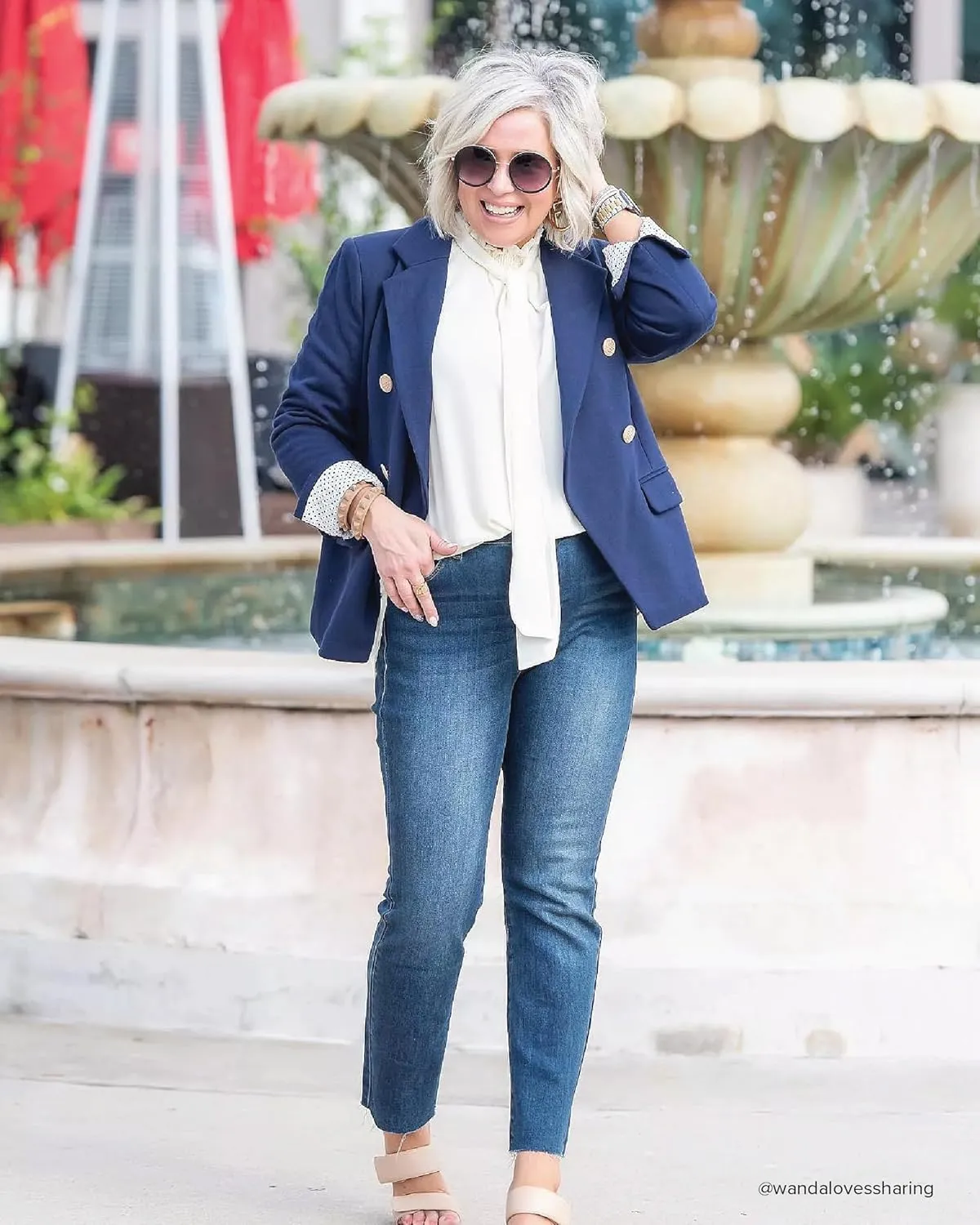 Women's Double Breasted Blazer, Casual Work Wear, Fitted Blazer Jacket Open Front Long Sleeve Suit Jacket