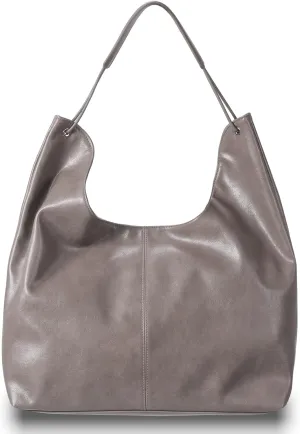 Women's Handbag Trendy PU Leather Hobo Purses Shoulder Crossbody Bag Minimalist