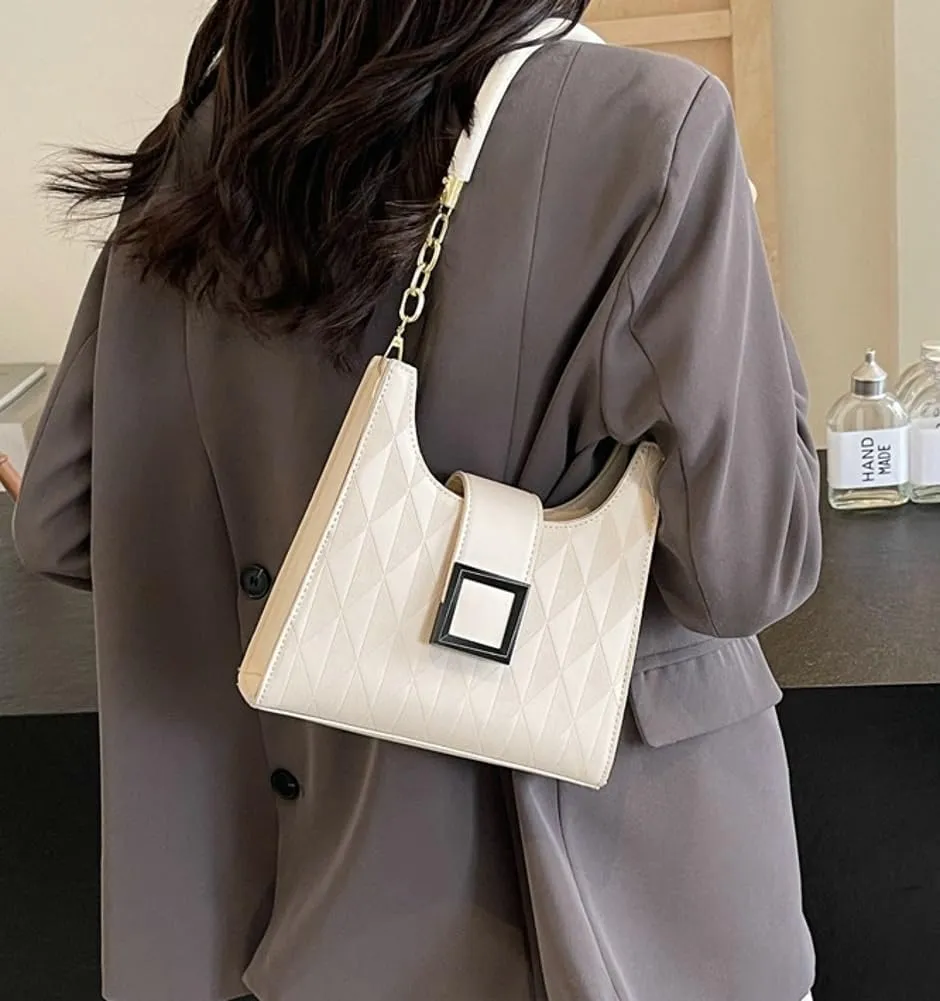 Womens Vegan Leather Shoulder Bag Purse Trendy Hobo Bag Crossbody Bag Everyday Tote Handbag