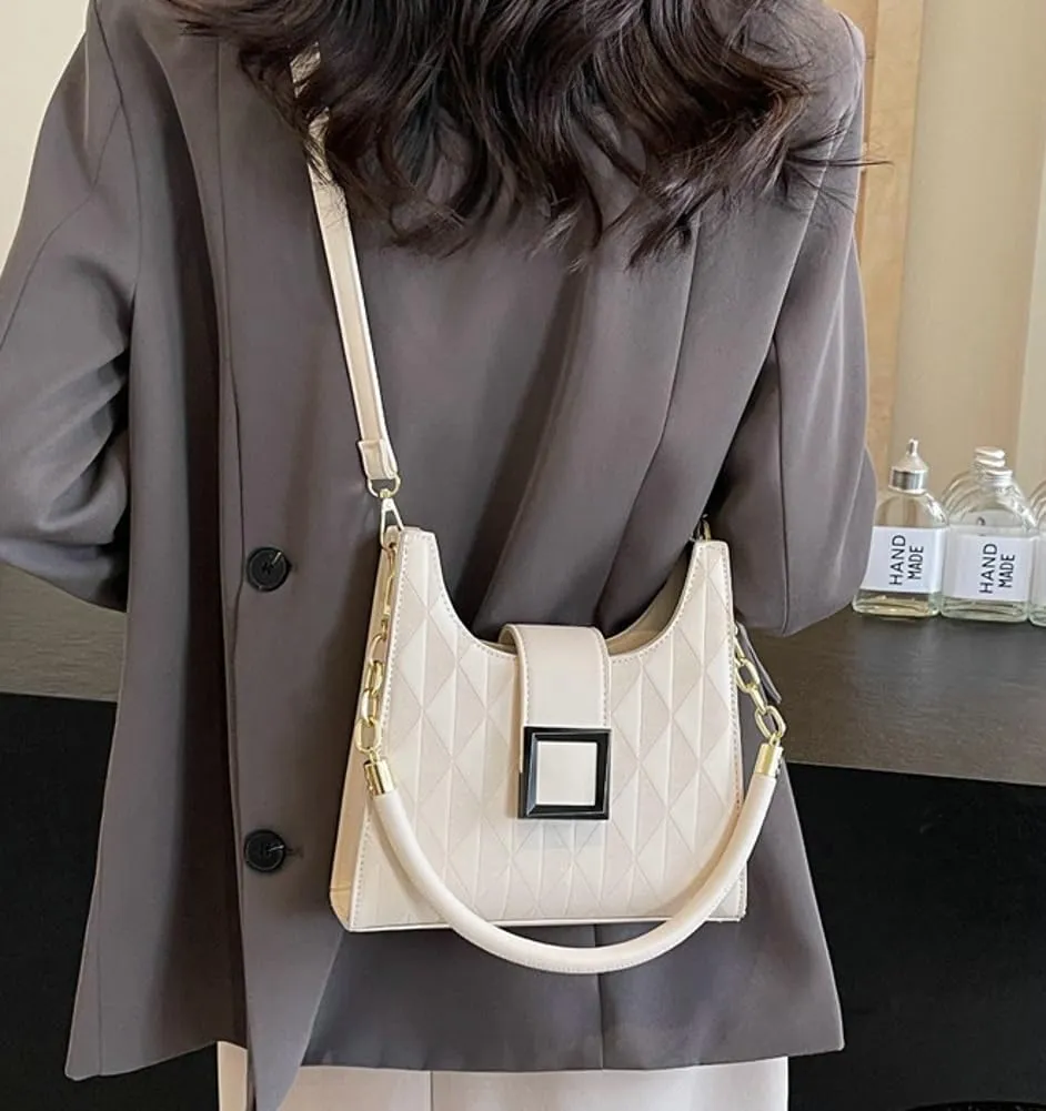 Womens Vegan Leather Shoulder Bag Purse Trendy Hobo Bag Crossbody Bag Everyday Tote Handbag