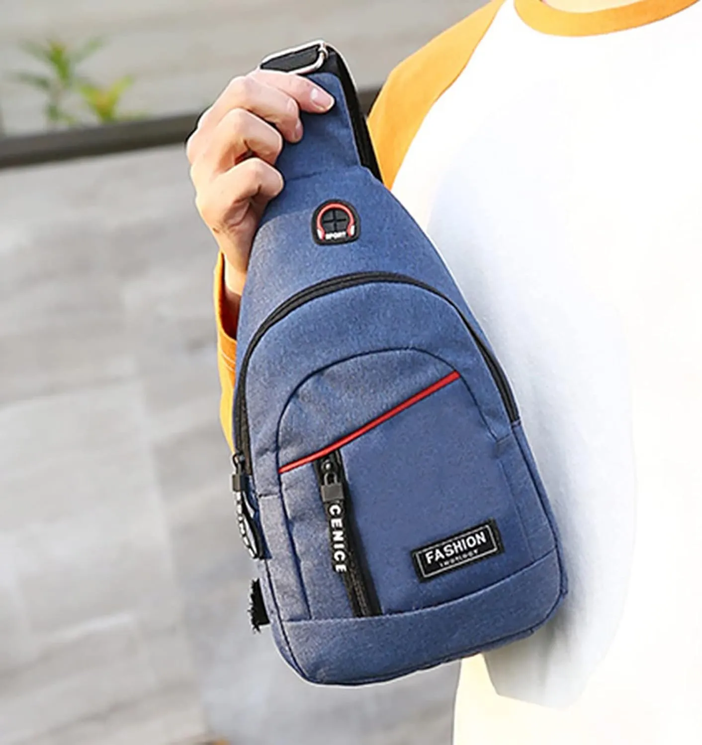 Women's Waterproof Leather Crossbody Purses Cute Designer Handbags Shoulder Bags Stylish Versatile Bag(Blue)