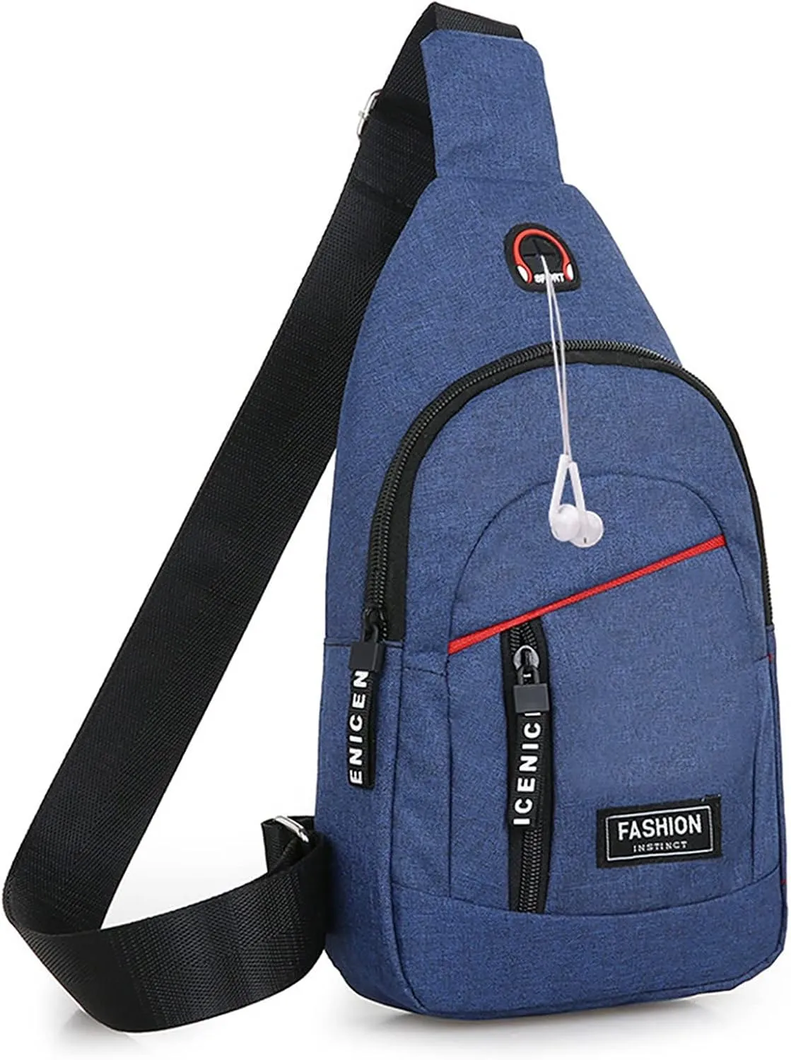 Women's Waterproof Leather Crossbody Purses Cute Designer Handbags Shoulder Bags Stylish Versatile Bag(Blue)