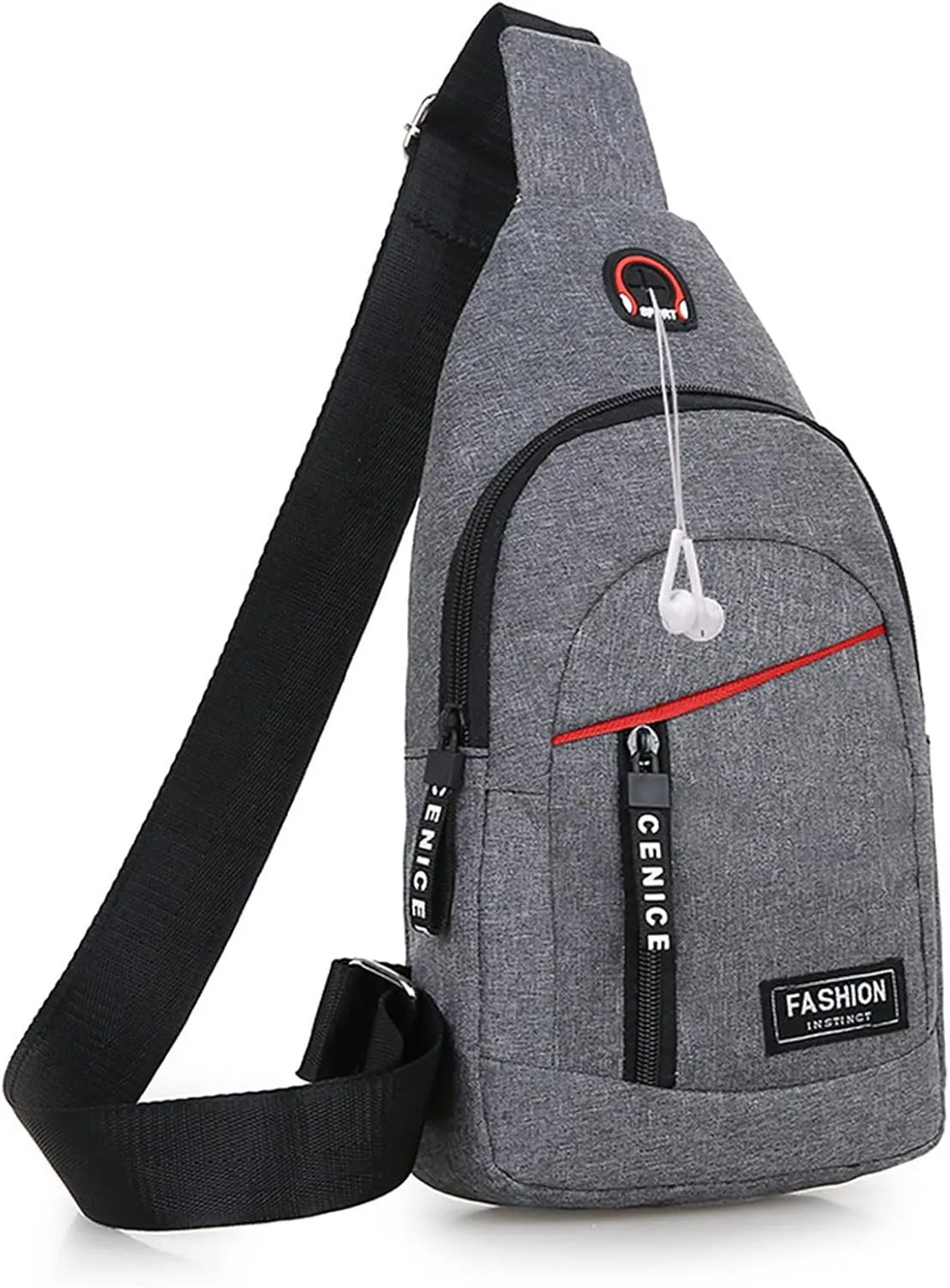 Women's Waterproof Leather Crossbody Purses Cute Designer Handbags Shoulder Bags Stylish Versatile Bag(Grey)