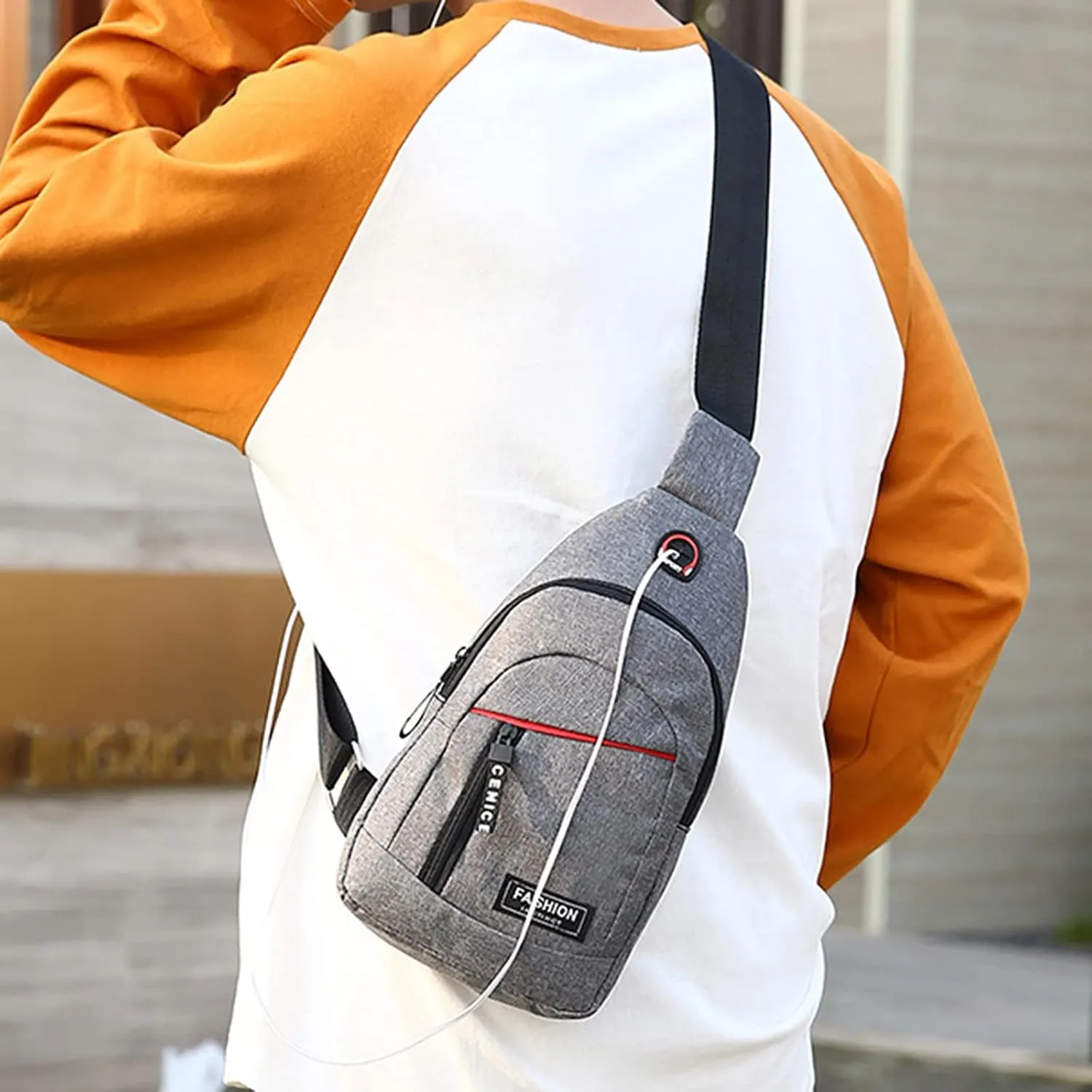 Women's Waterproof Leather Crossbody Purses Cute Designer Handbags Shoulder Bags Stylish Versatile Bag(Grey)