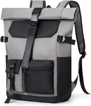 Work Backpack for Men, 15.6 Inch Commuter Laptop Backpack, Tote Backpack Daily Daypack (Dark Grey   Black)