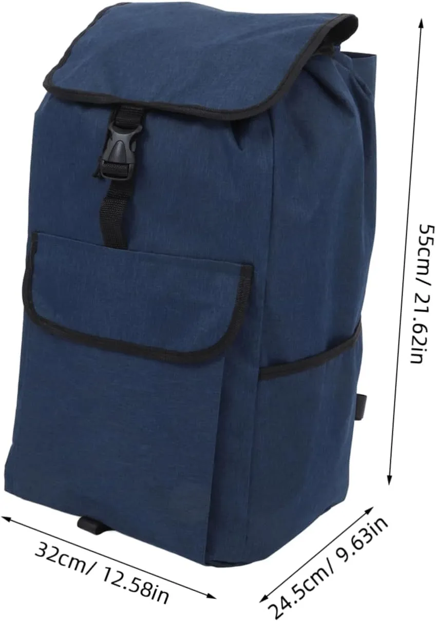 Zerodeko Compact Trolley Replacement Bag Thickened Oxford Shopping Cart Bag for Convenient Grocery Trips Detachable Design for Versatile Use